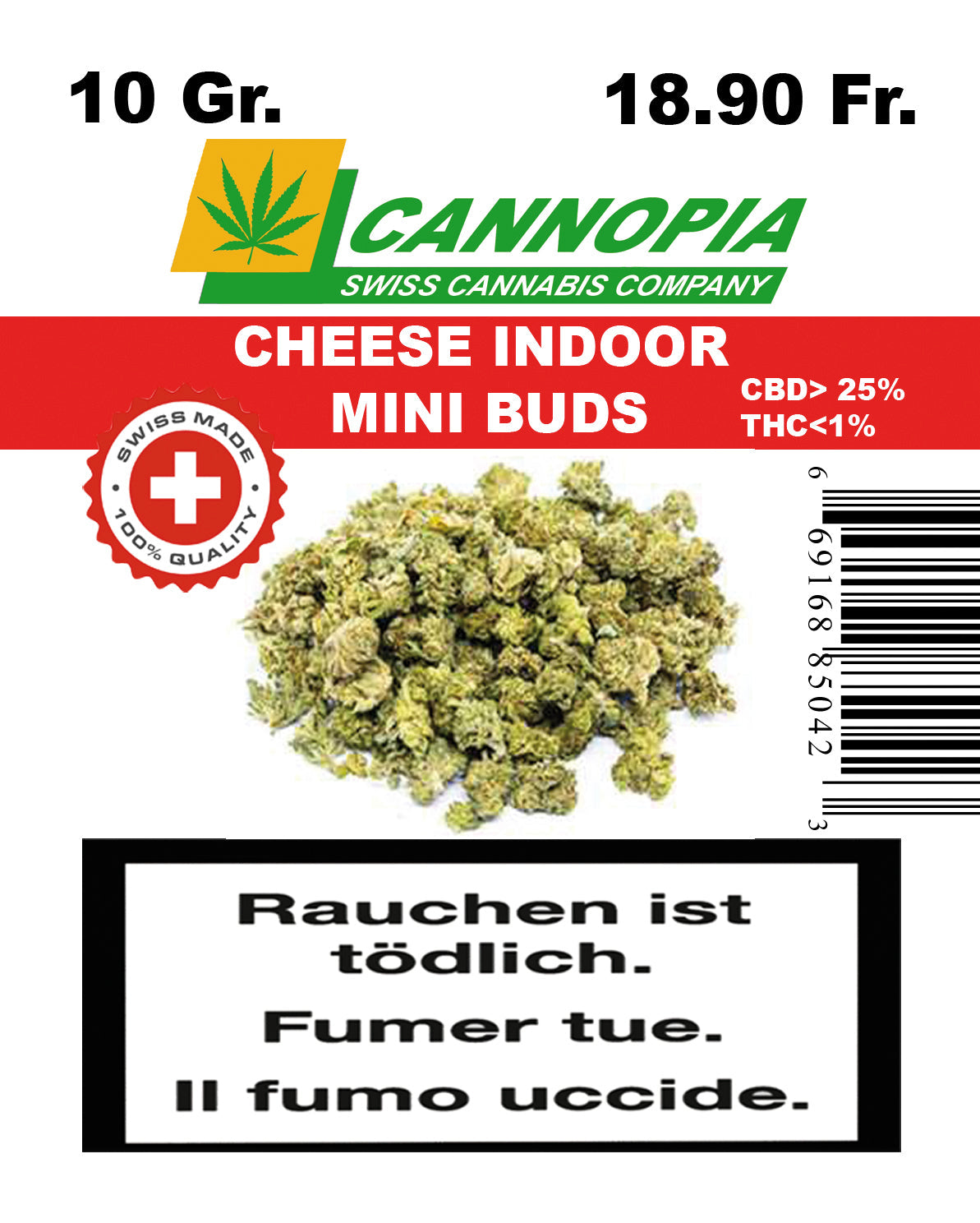 Mini Buds Cheese 10 Gramm Indoor