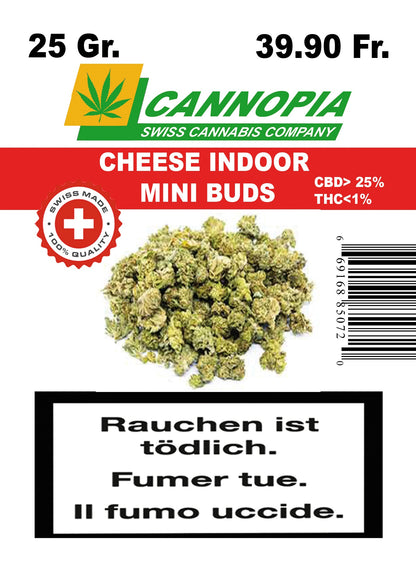 Mini Buds Cheese 25 Gramm Indoor