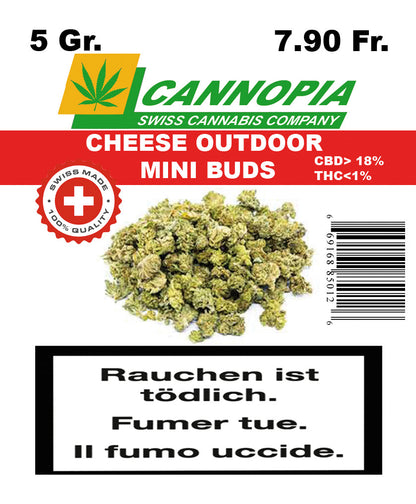 Mini Buds Cheese 5 Gramm Outdoor