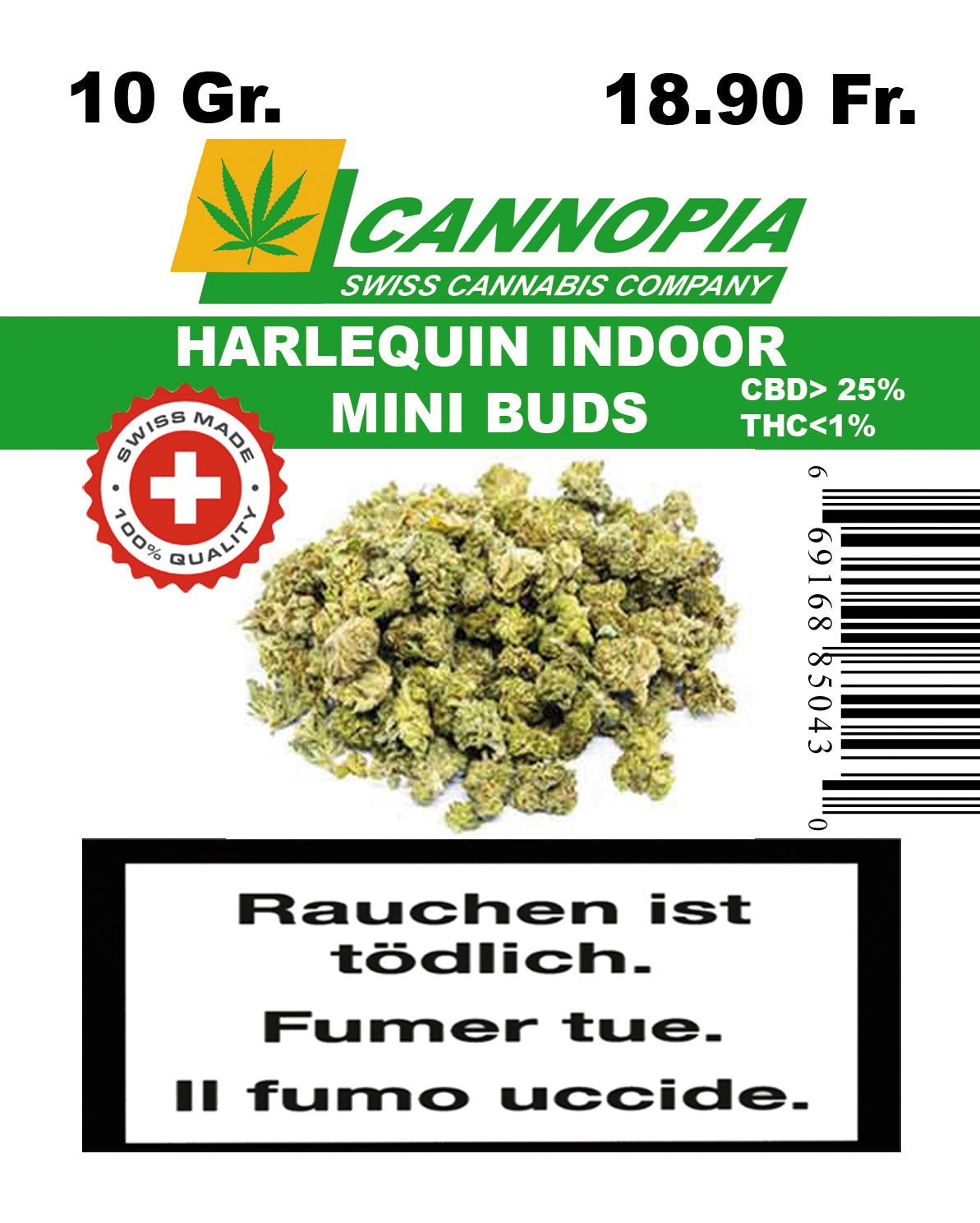 Mini Buds Harlequin 10 Gramm Indoor