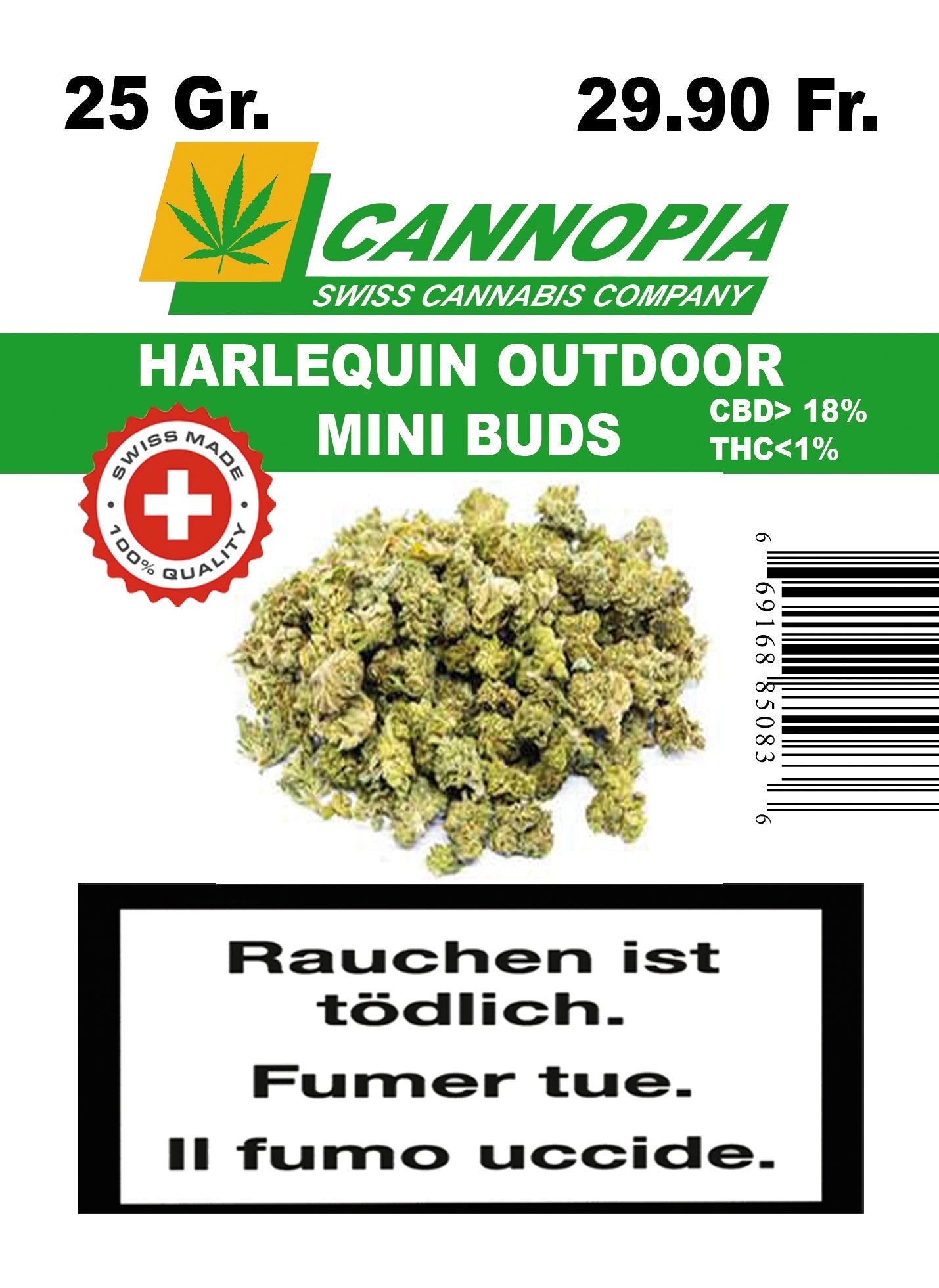 Mini Buds Harlequin 25 Gramm Outdoor