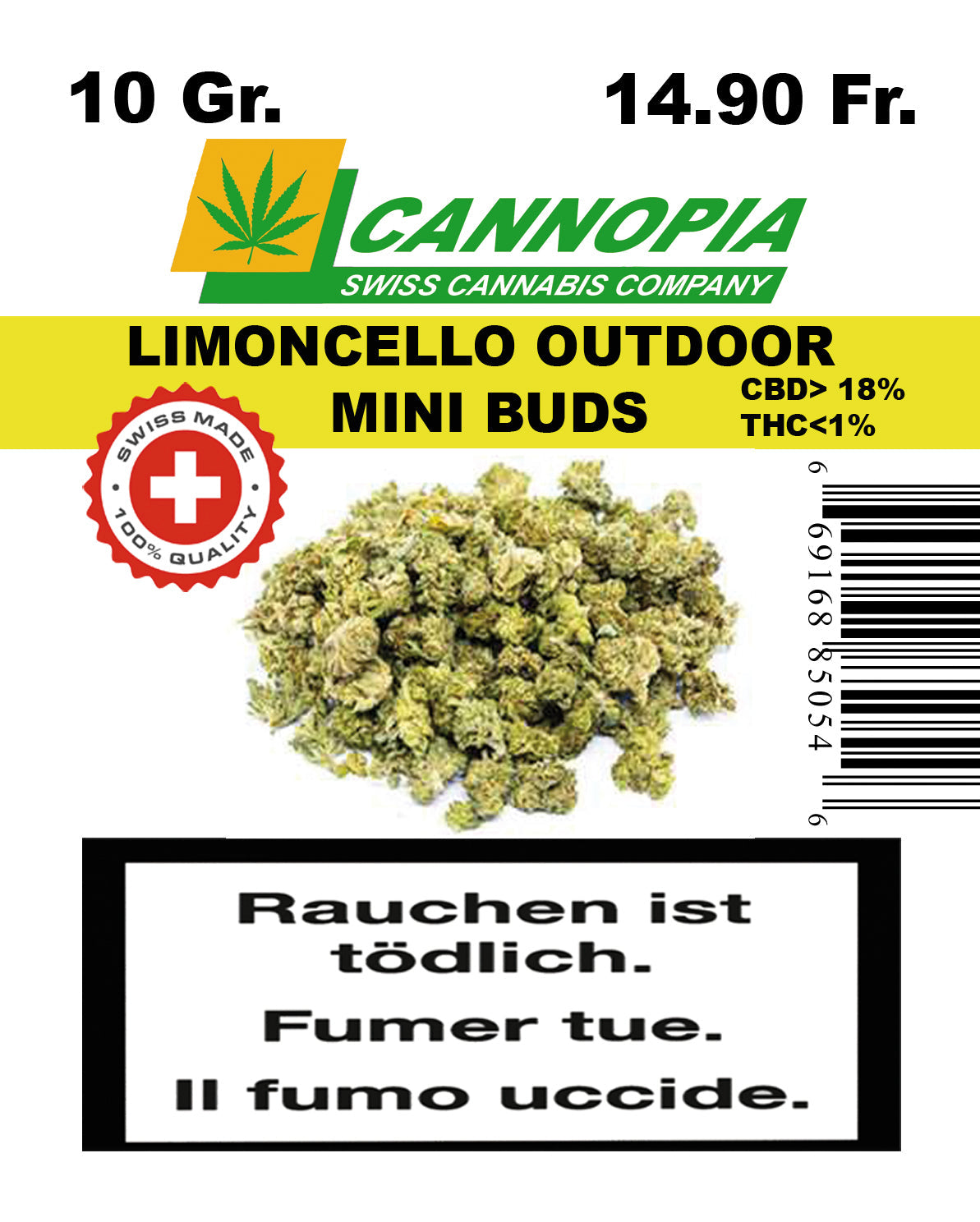 Mini Buds Limoncello 10 Gramm Outdoor