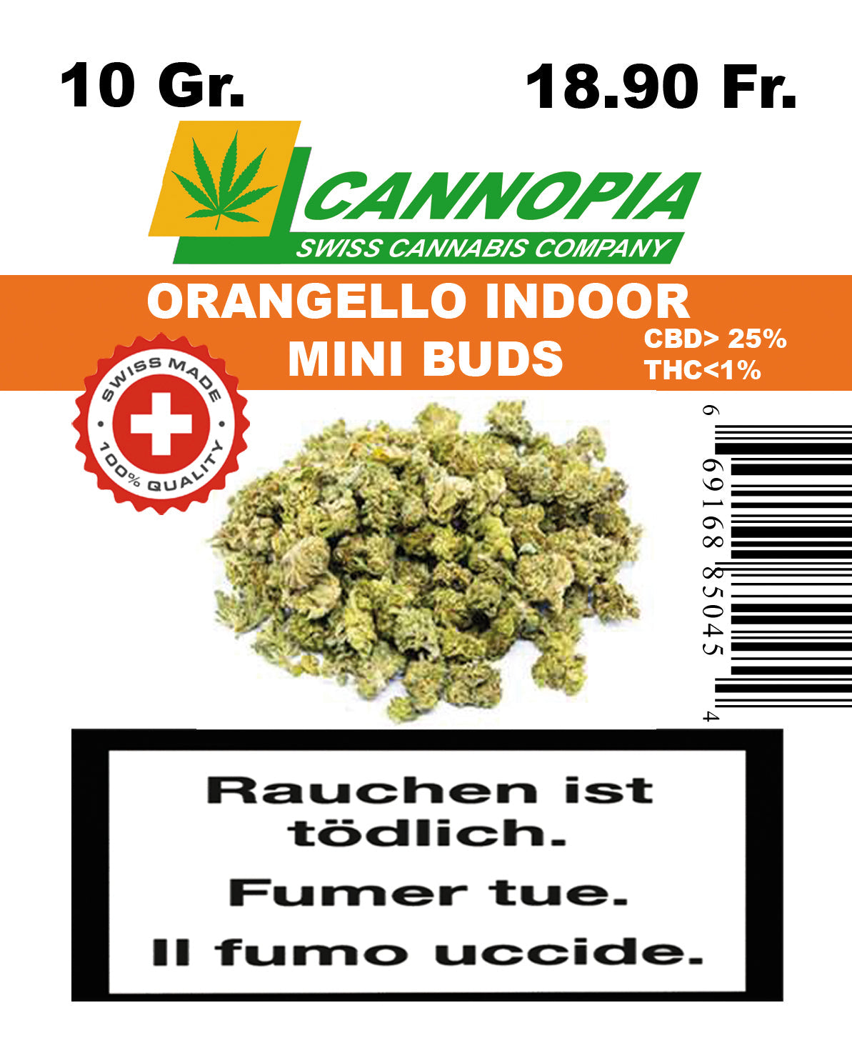 Mini Buds Orangello 10 Gramm Indoor