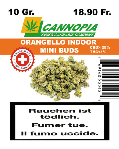 Mini Buds Orangello 10 Gramm Indoor