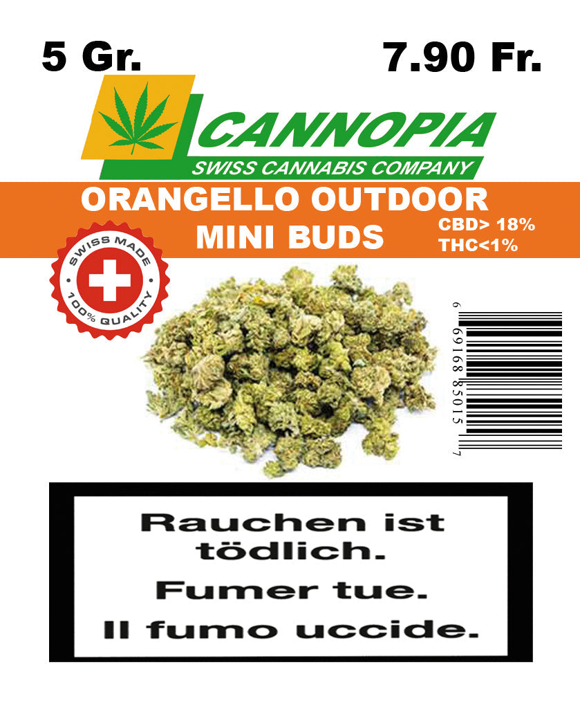 Mini Buds Orangello 5 Gramm Outdoor