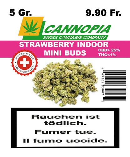 Mini Buds Strawberry 5 Gramm Indoor