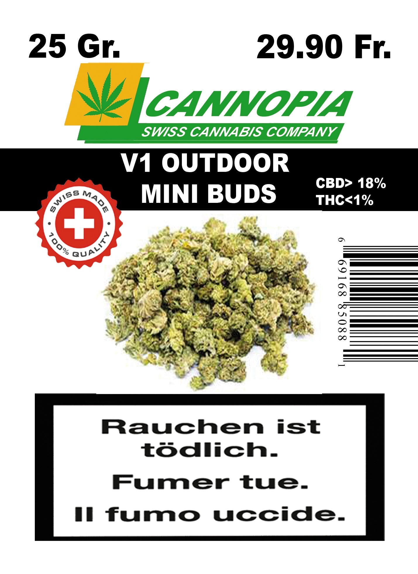 Mini Buds V1 25 Gramm Outdoor