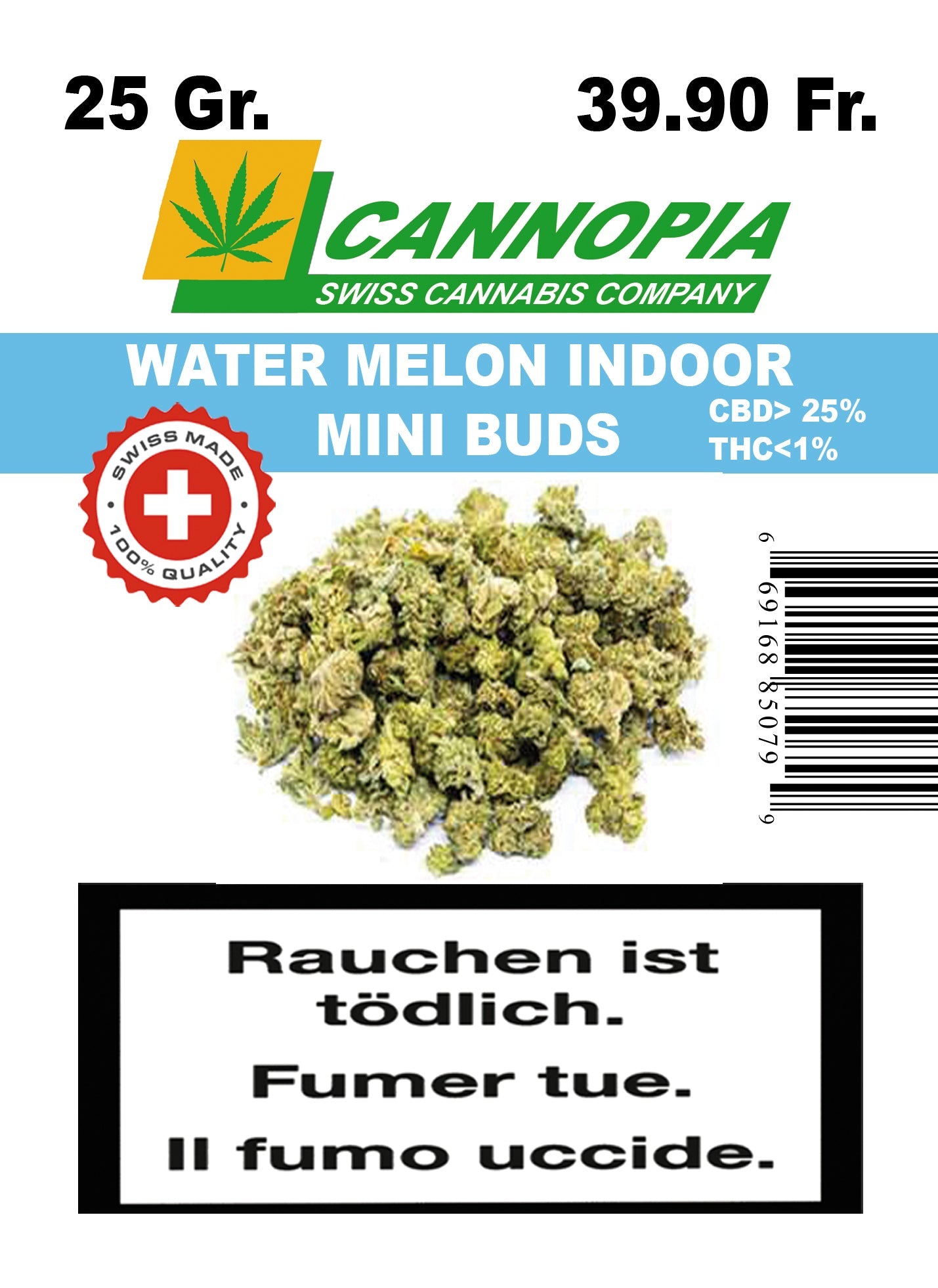 Mini Buds Water Melon 25 Gramm Indoor